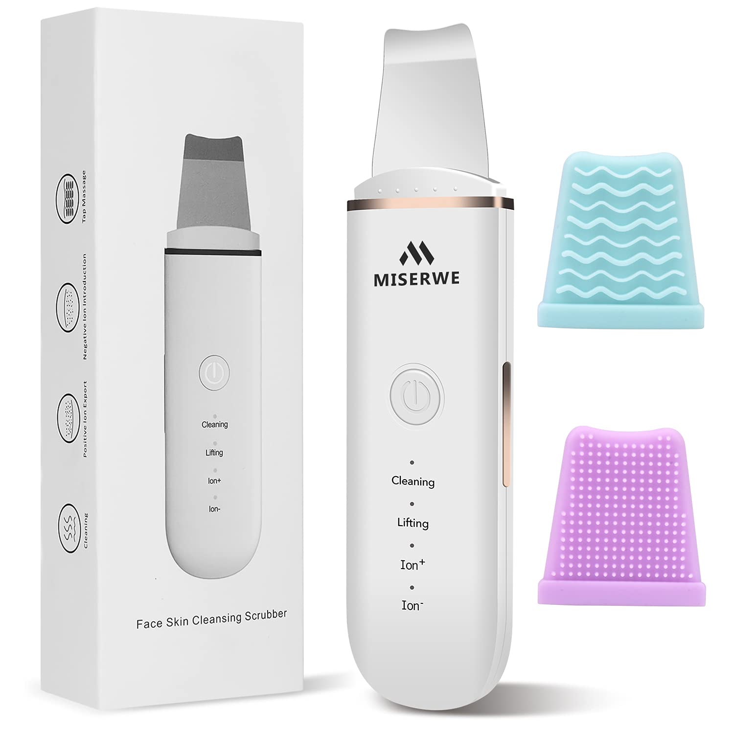 Ultrasonic Skin Scrubber Spatula for Clearer Pores and Smoother Skin