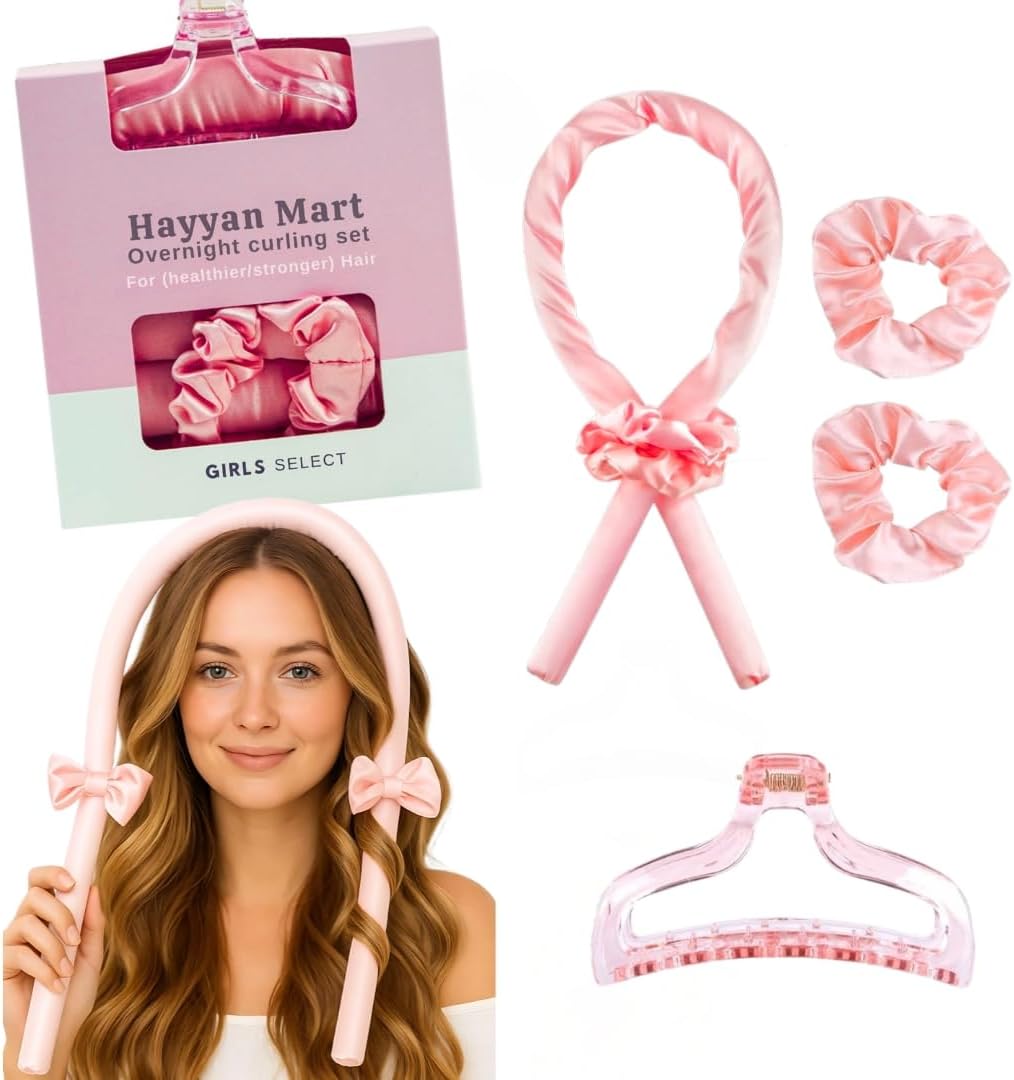 Heatless Silk Ribbon Overnight Curler Set