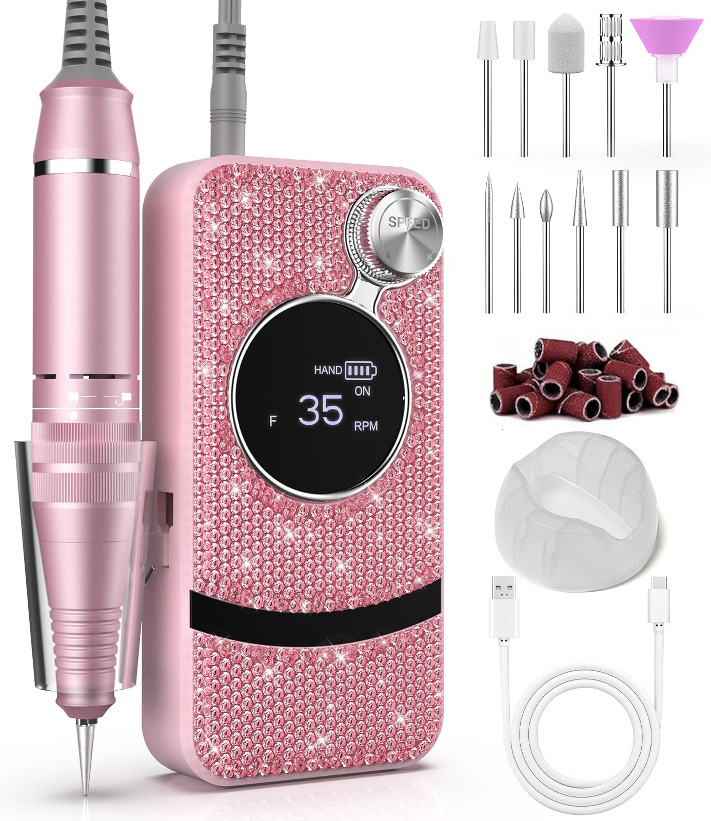 Electric Nail Drill Kit for Salon-Quality Manicures at Home