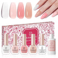 Natural Nail Tint Strengthening Jelly Polish Set for Healthy Nails
