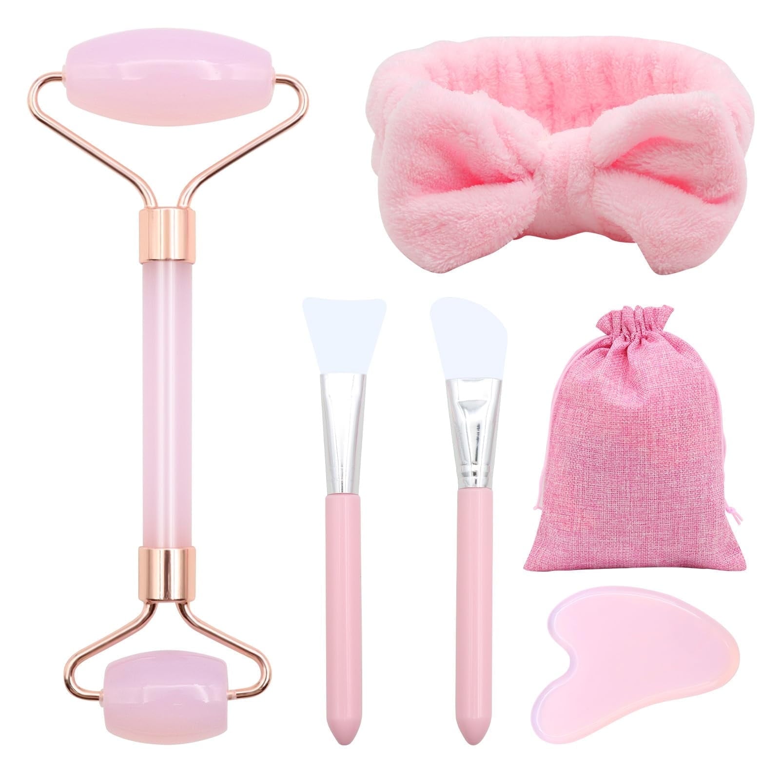 Gua Sha Facial Sculpting Stone Set for Lifted, Glowing Skin
