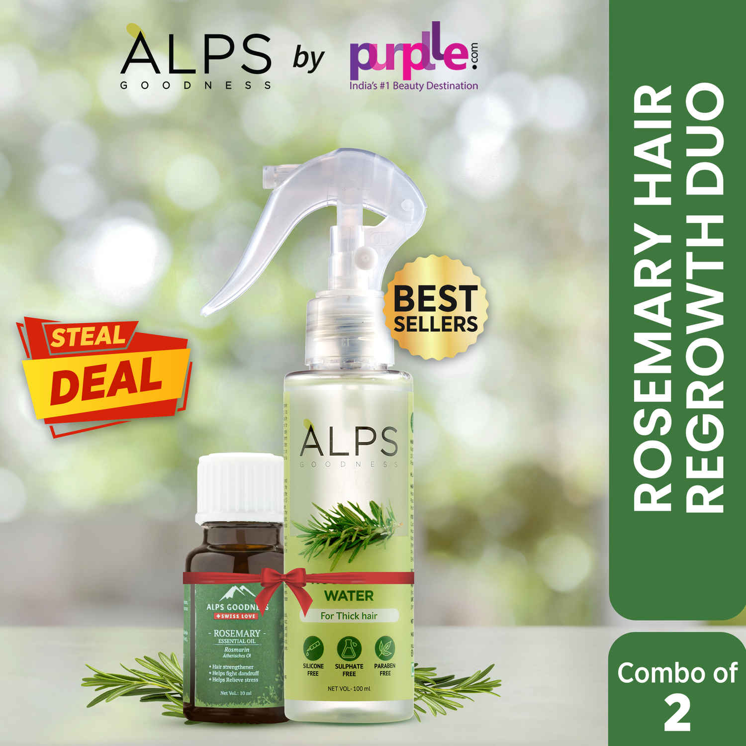 Rosemary Scalp Serum Spray for Thicker, Healthier Hair 100ml